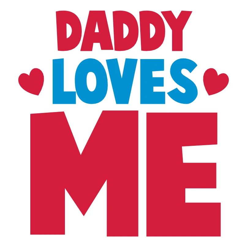 PAPA m'aime! avec mignons petits coeurs d'amour