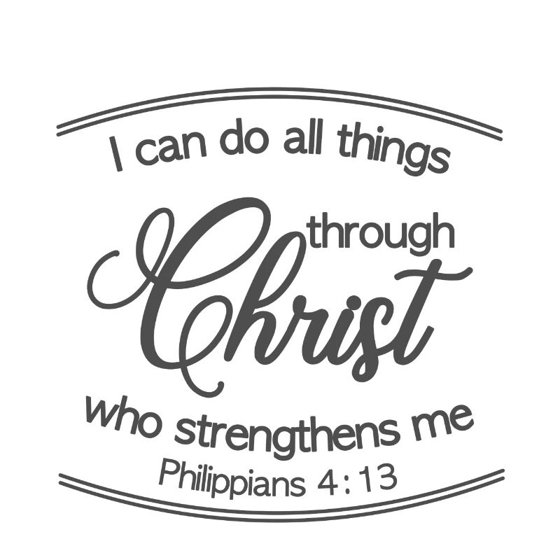 Christian Design I Can Do All Things Through
