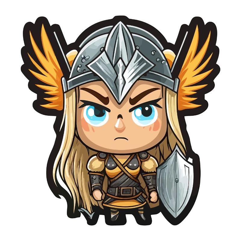 Ingrid, the Protector: Cartoon Valkyrie Ingrid