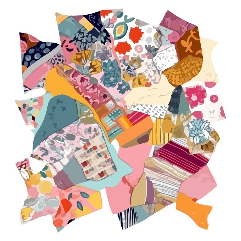 Stoff-Patchwork Nr. 2