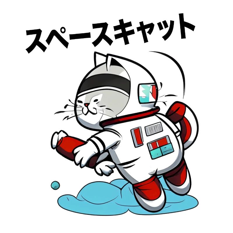 SPACE CAT JAPANISCH