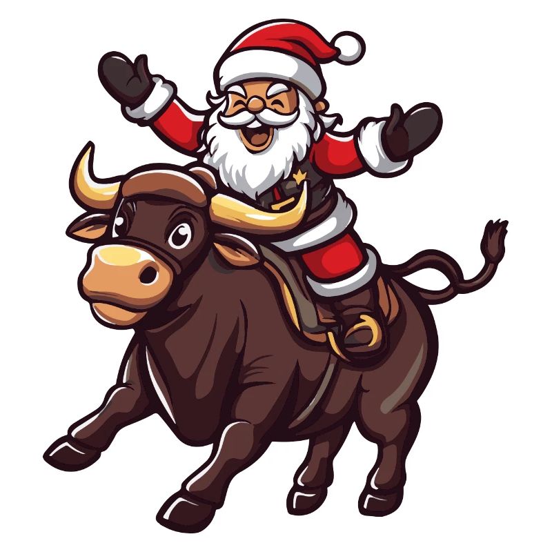 Stier Weihnachtsmann