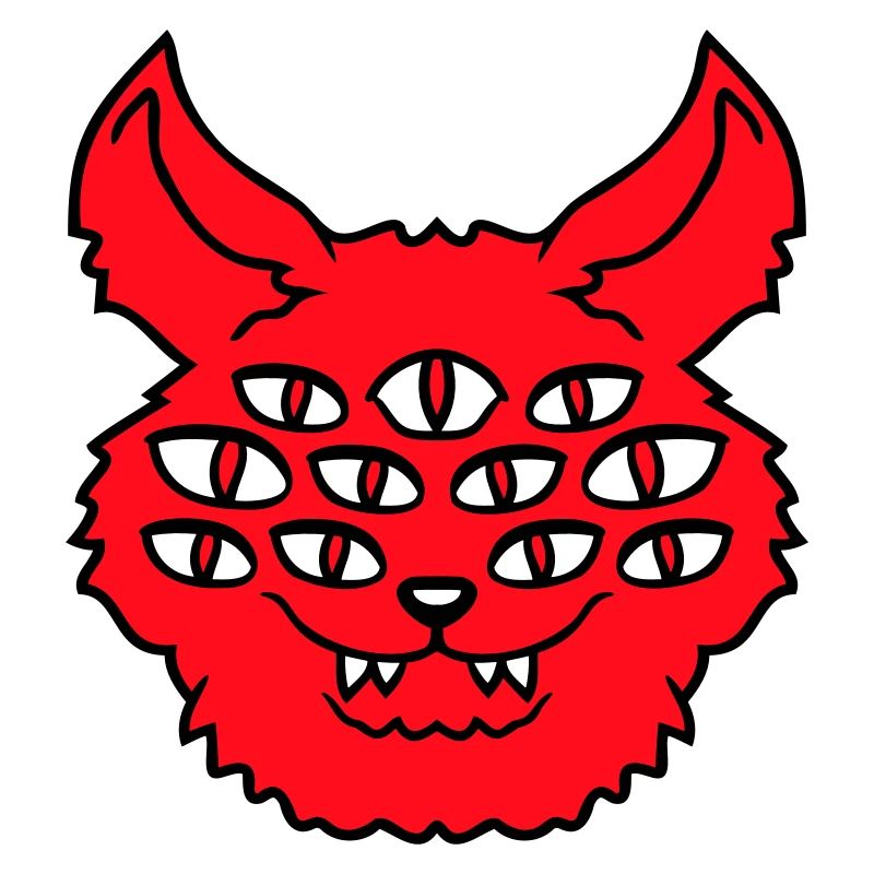 Cat Demon Many Eyes Devil Hell Evil Monster