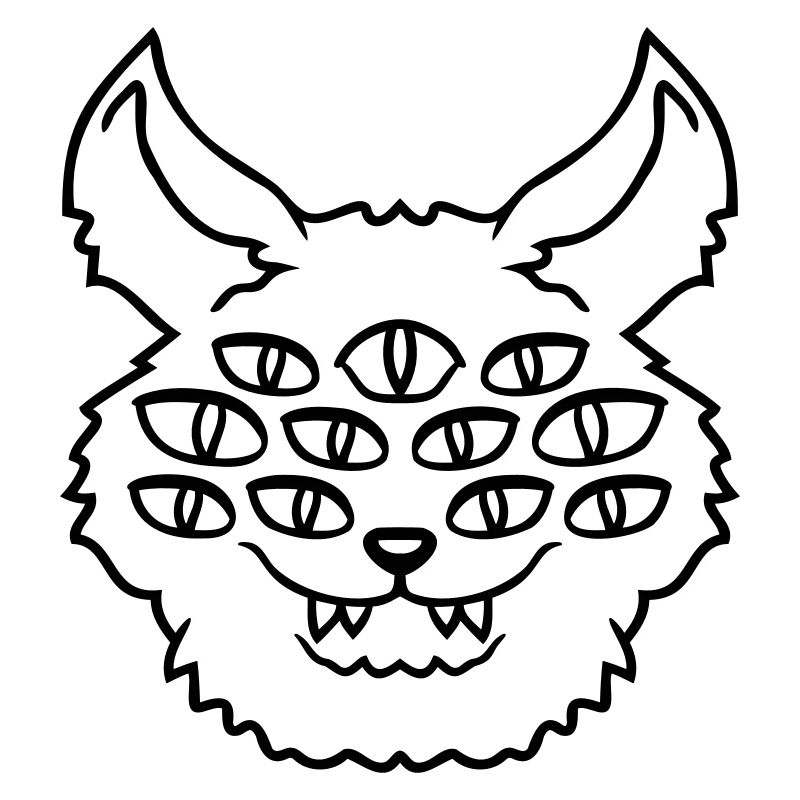 Cat Demon Many Eyes Devil Hell Evil Monster