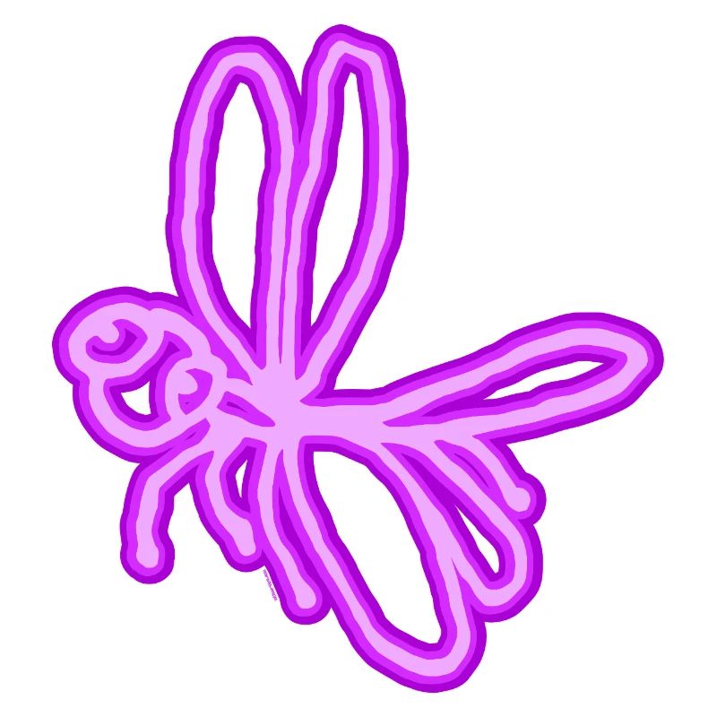 Libellule néon