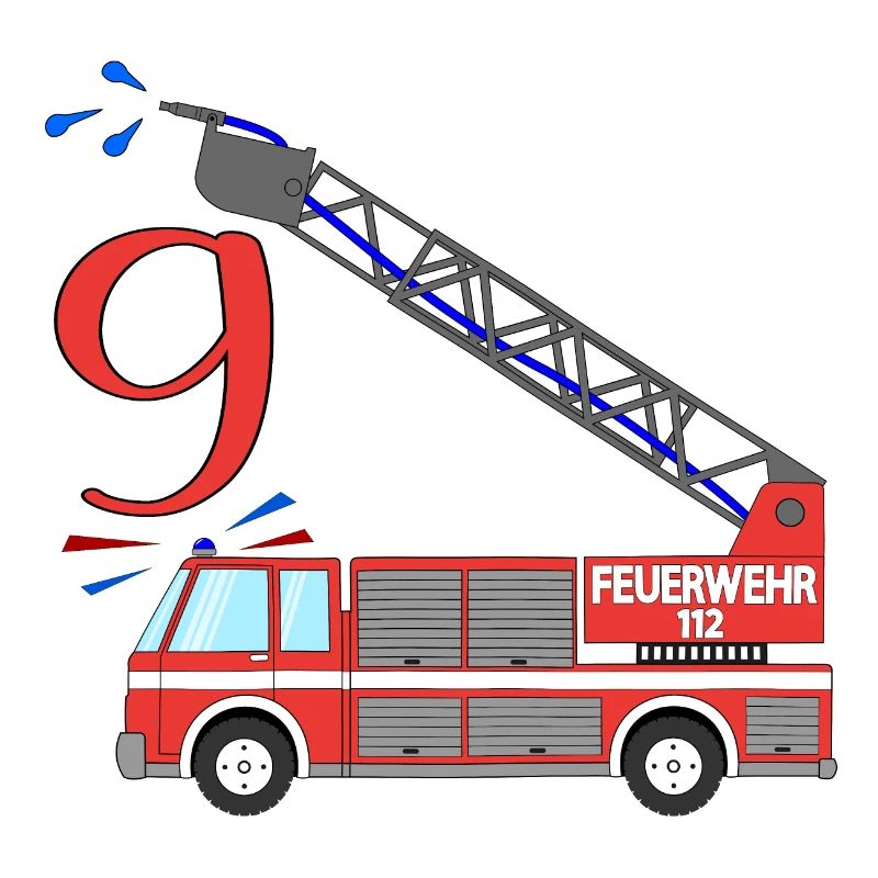 Camion de pompiers 9e anniversaire