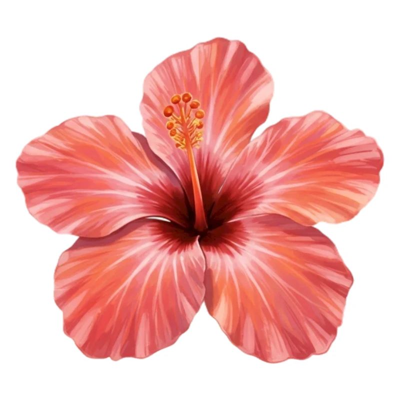 Éclaboussure de floraison d’hibiscus rose