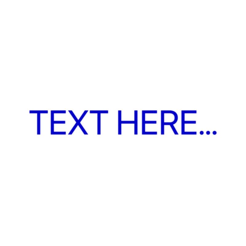 Plain Text Blue Text Print