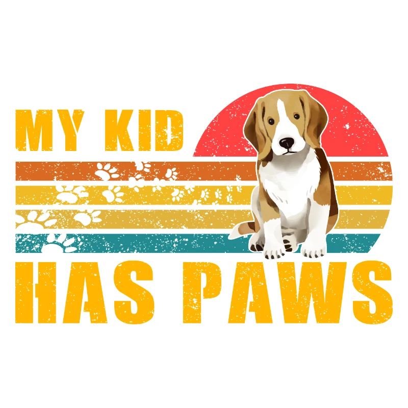 My Kid has paws Beagle