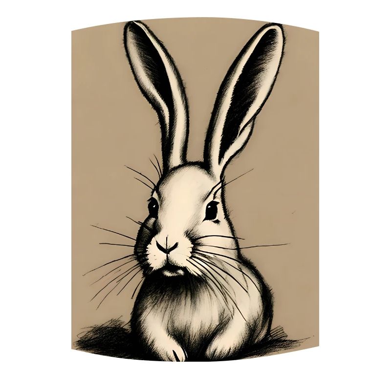 Drawing rabbit drawn