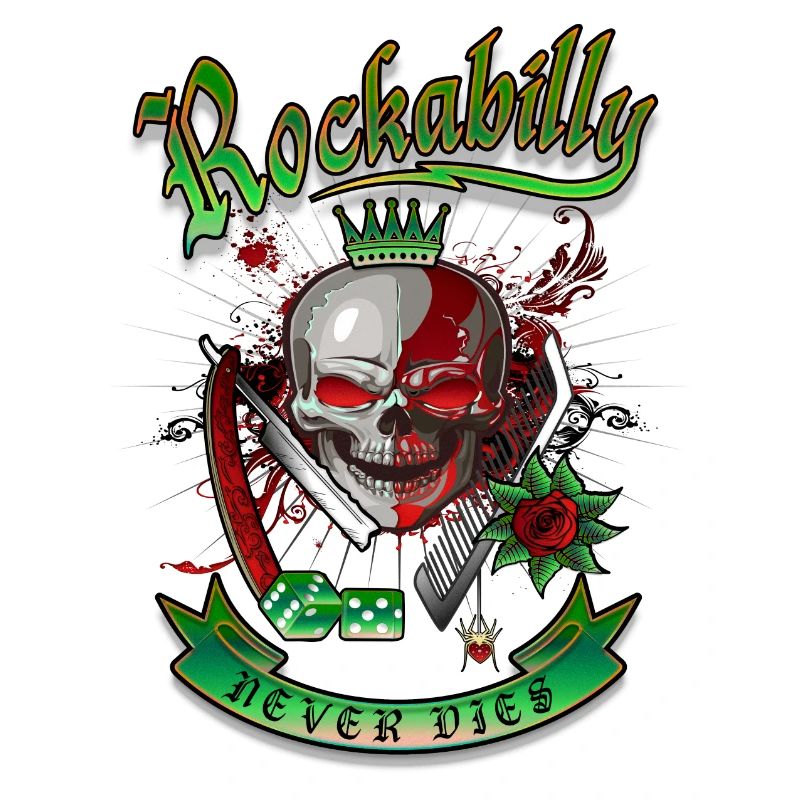 Rockabilly Skull