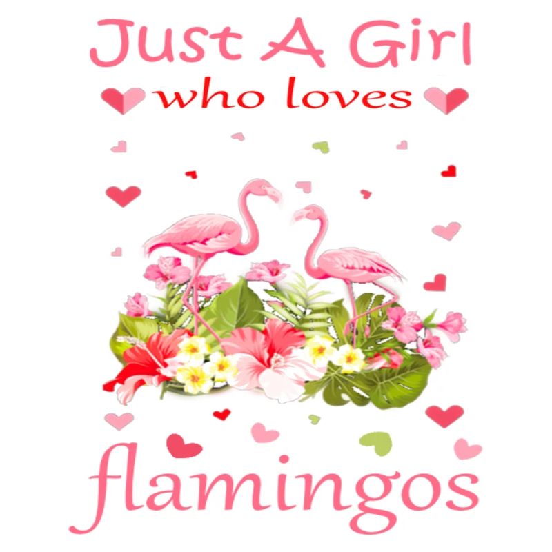 Nur ein Mädchen, das Flamingos liebt