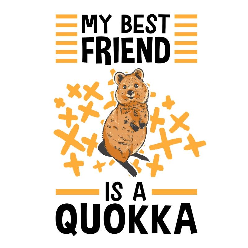 Quokka est mon ami kangourou à queue courte