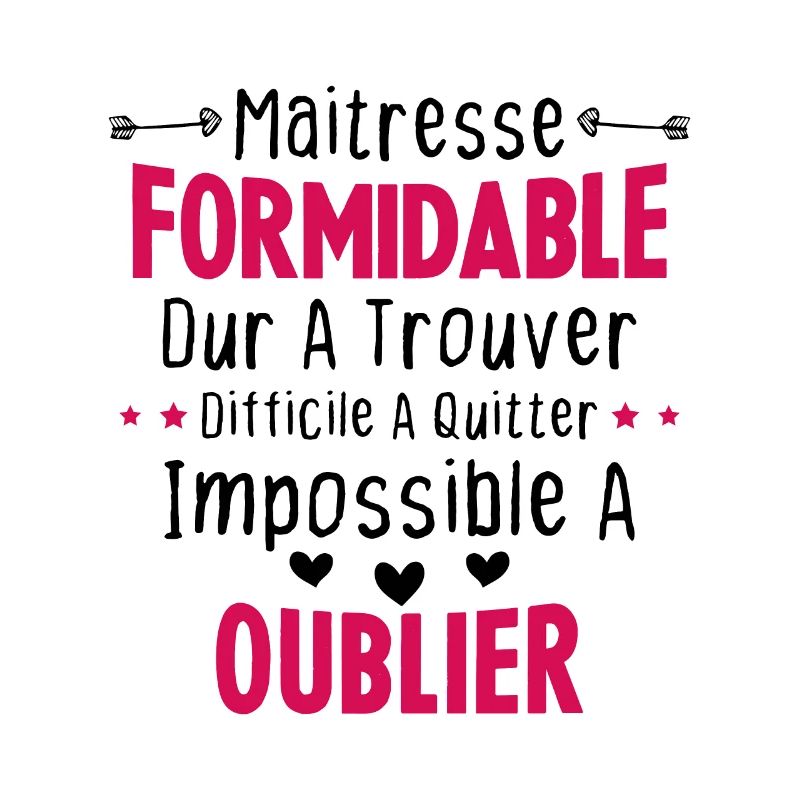 Maîtresse formidable cadeau Maîtresse d'école