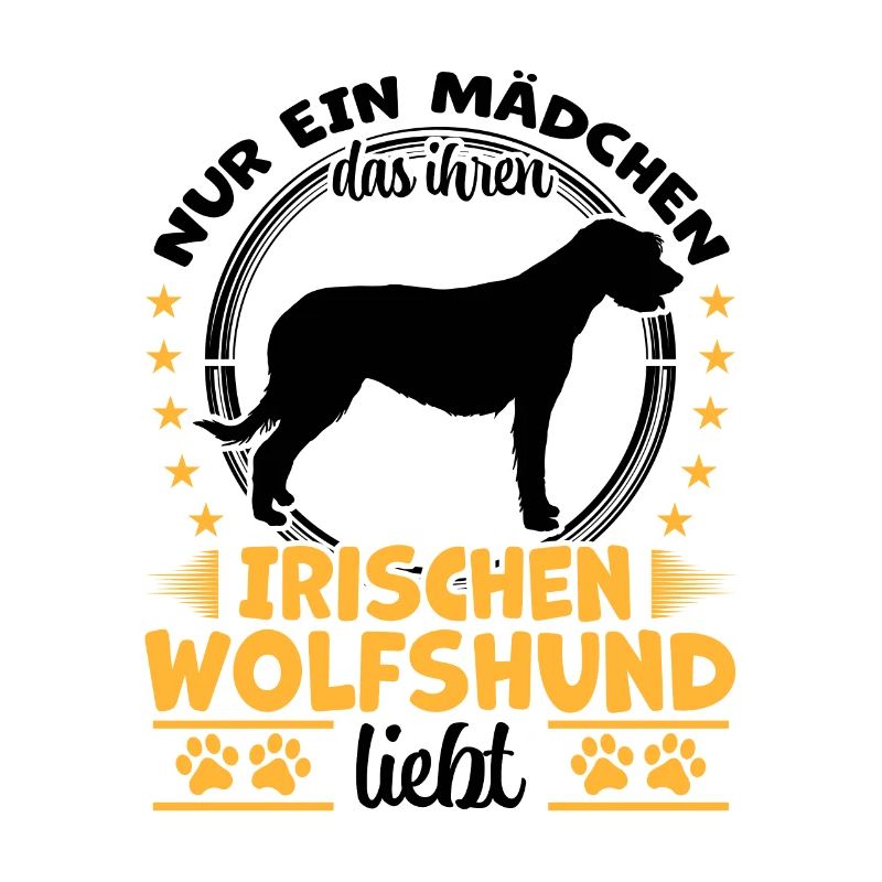 Irischer Wolfshund nur ein Mädchen Windhund