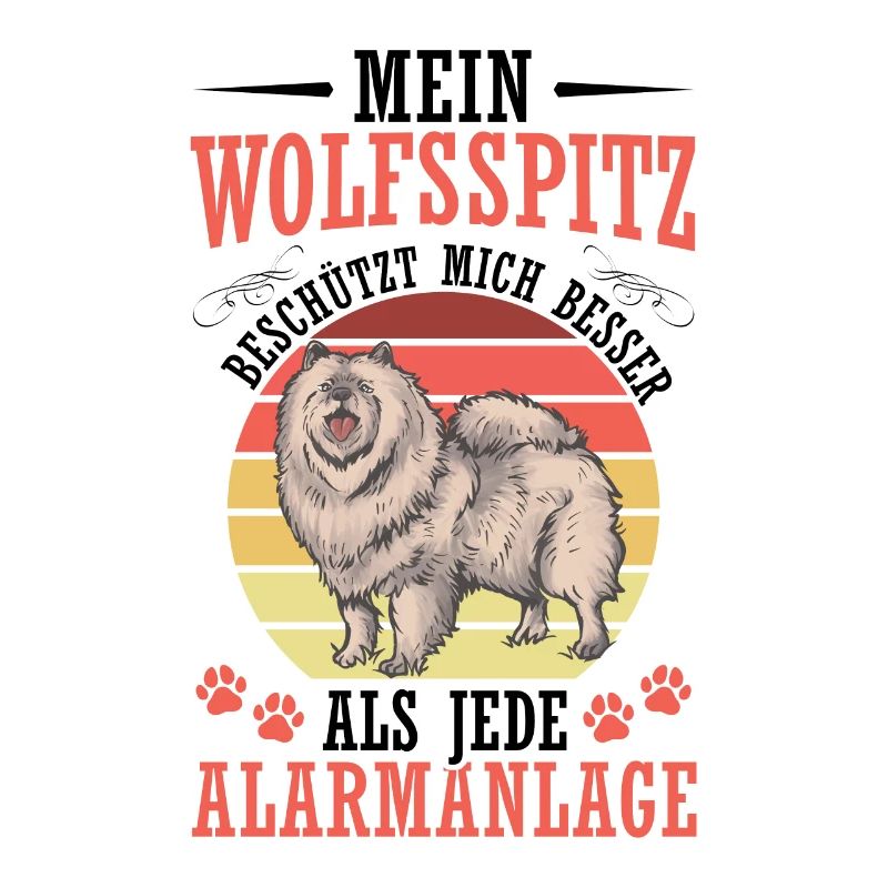 Wolfsspitz protects me German Wolfsspitz
