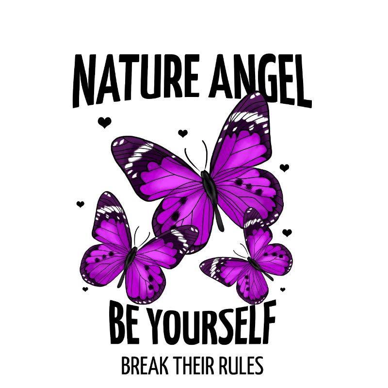 Papillon - Papillon violet avec lettrage