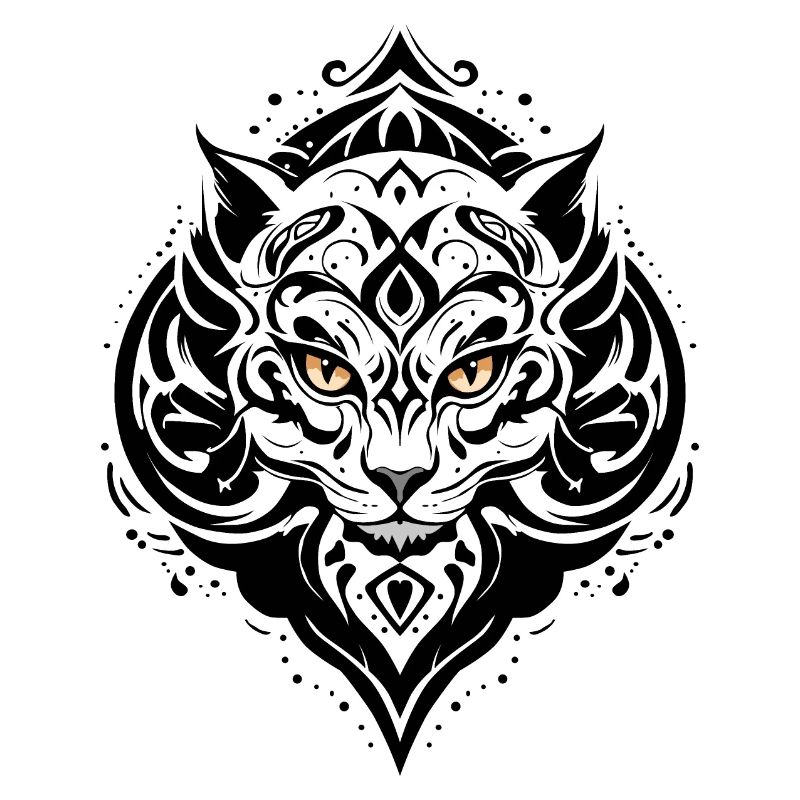 TATOUAGE CHAT NOIR
