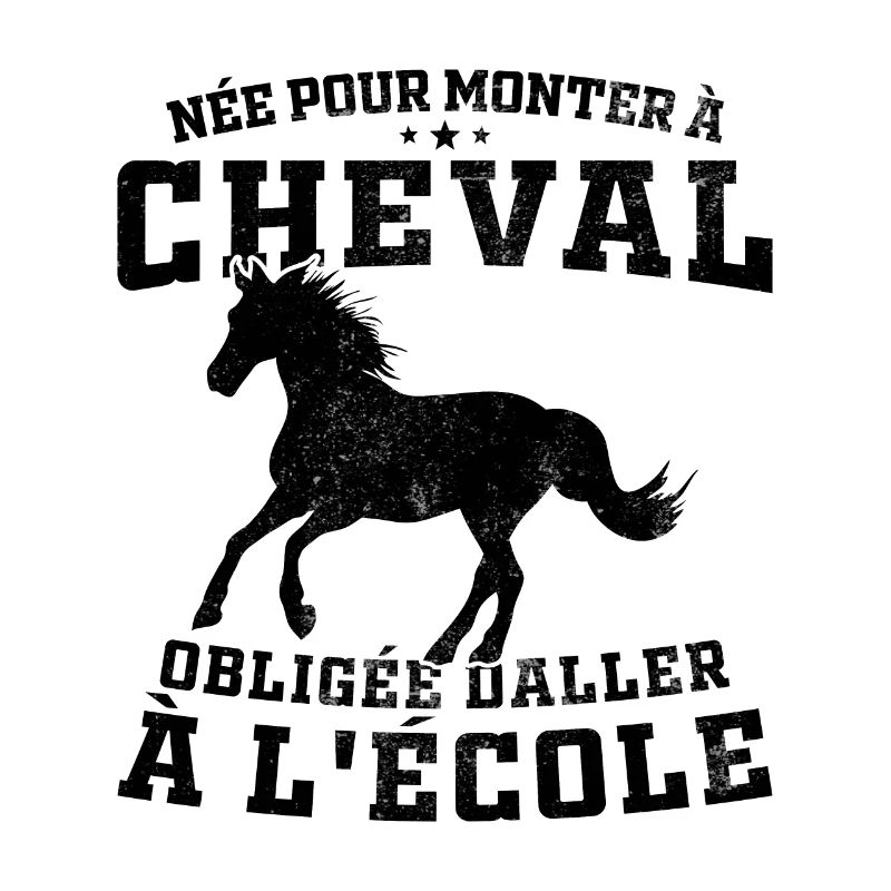 Née pour monter à cheval obligée d'aller à l'école