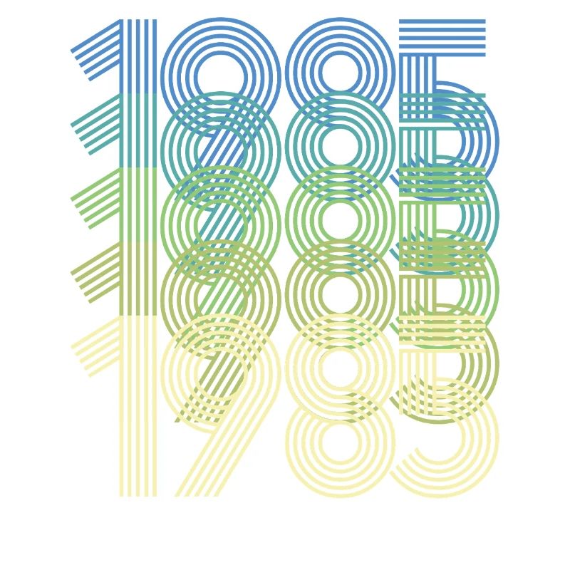 Concentric Year Rings 1965 2015