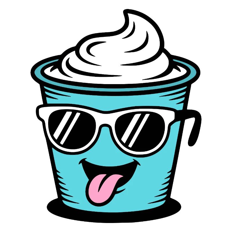 Becher Crème Frech Joghurt Rahm Sahne Eis Pudding