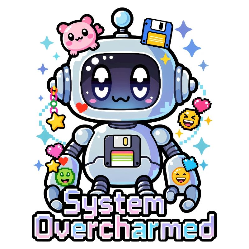🤖 - Système surcharmé – Robot avec des breloques numériques