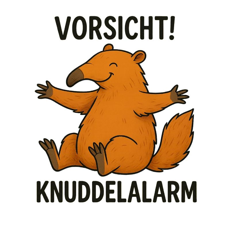Coati Teddy Bear Cuddle Cute Love Warning
