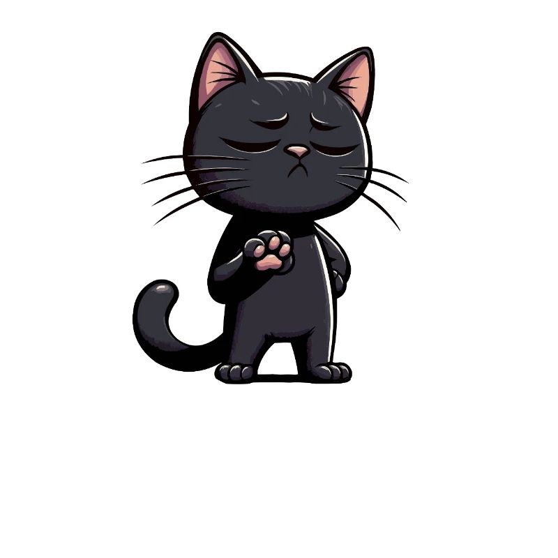 Sprich mit der Pfote Katze Katzen Schwarze Katze 