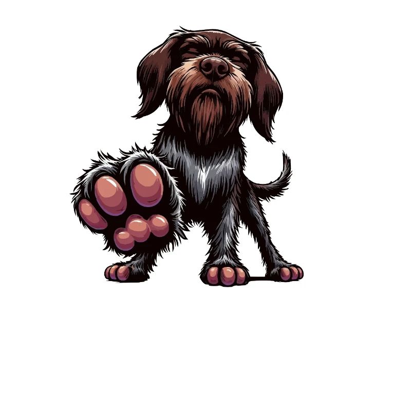 Talk to the Paw  Deutsch Drahthaar Drahthaarhalter