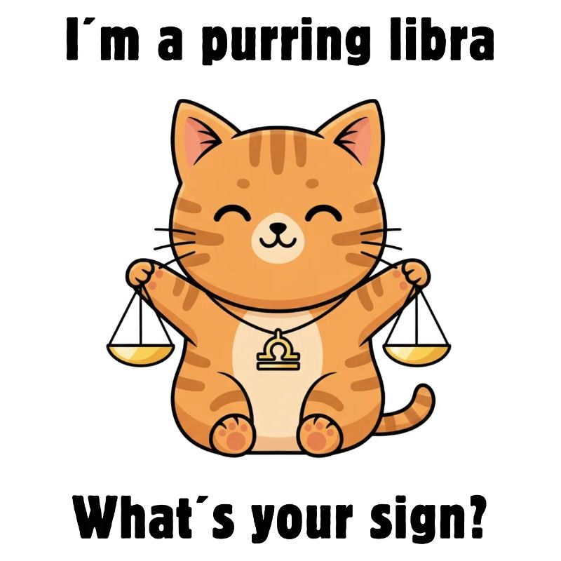 Zodiac sign Libra Cat – Cute Libra Zodiac