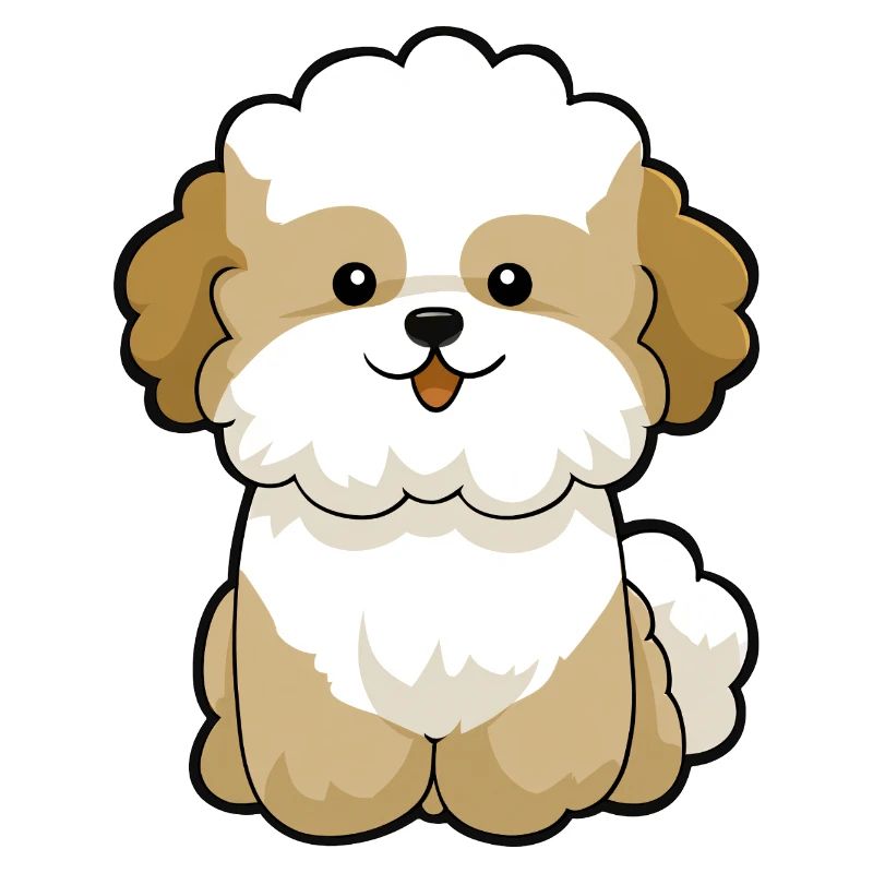 Chibi Pudel Pal Maskottchen