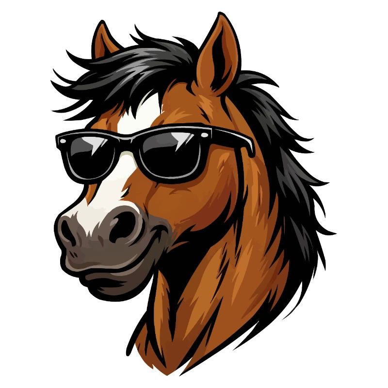 Swag vectoriel Stud avec lunettes de soleil