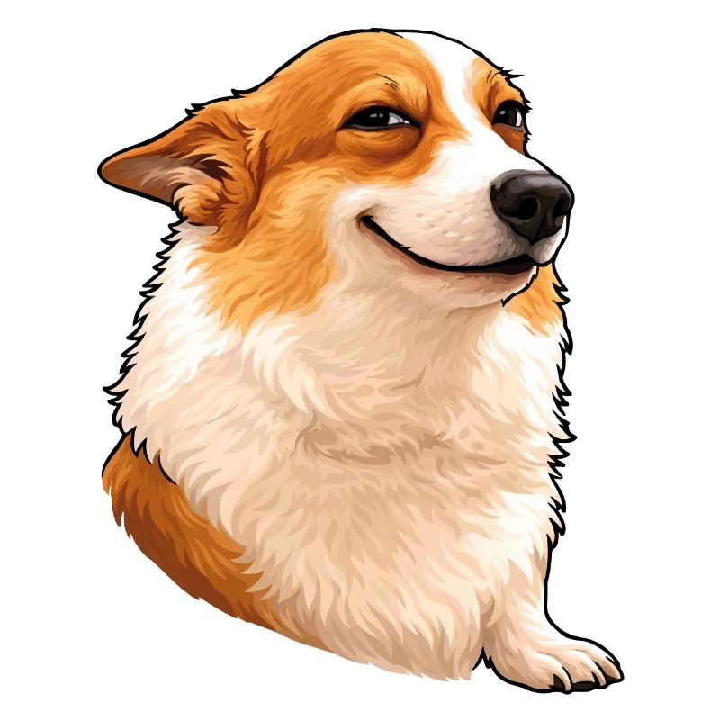 Corgi suffisant – Œil de chef avec attitude