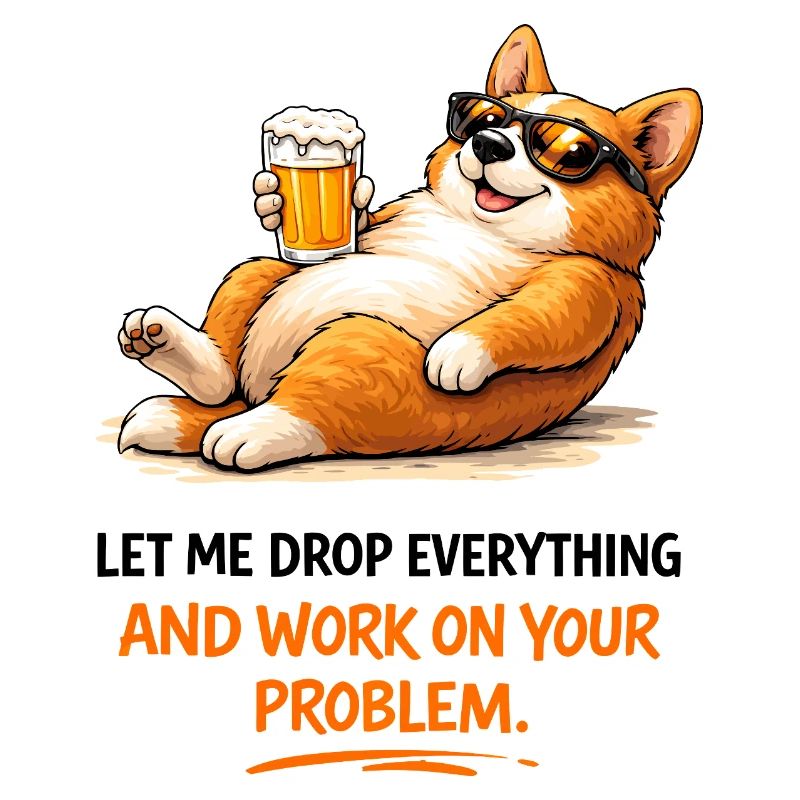 Devise de la bière Chill Corgi
