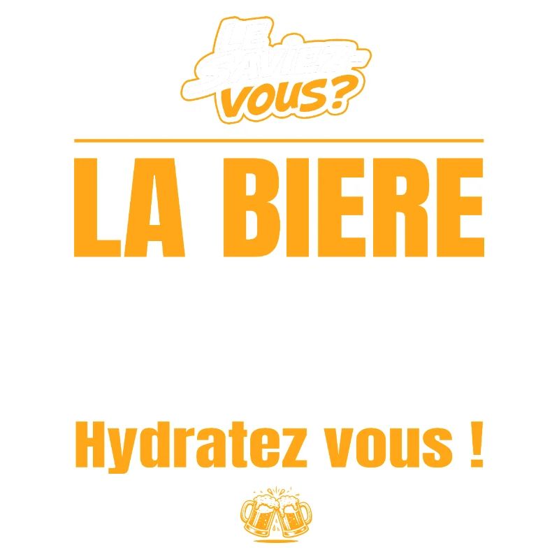 La bière est composée à 90% d'eau, hydratez vous !