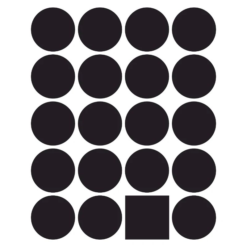 Geometric Dot Grid with a Square