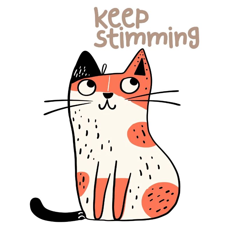 Keep Stimming Cute Cat