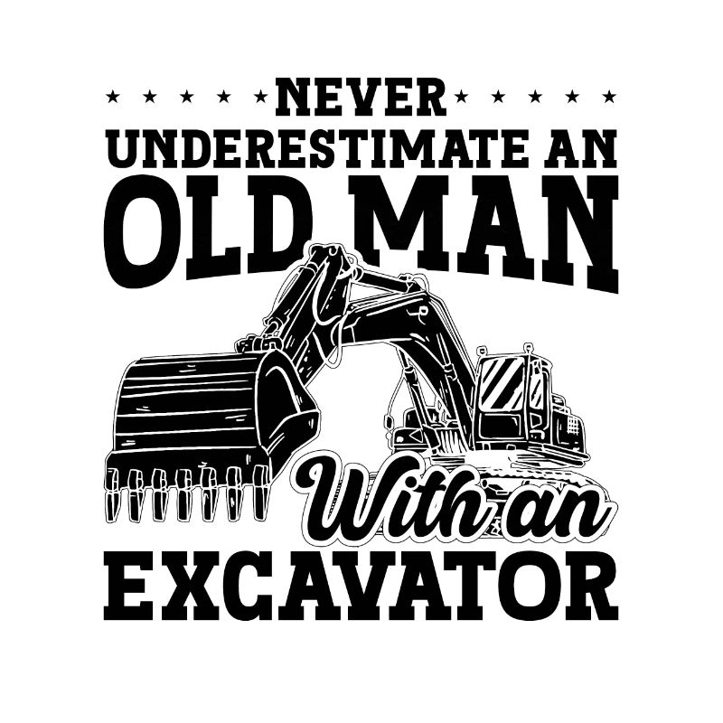 Construction worker Excavator driver Excavator Gift idea