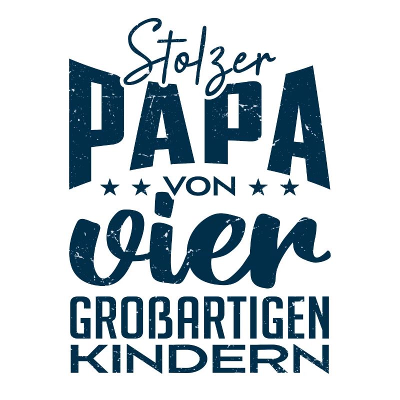 Stolzer Papa von vier Kindern