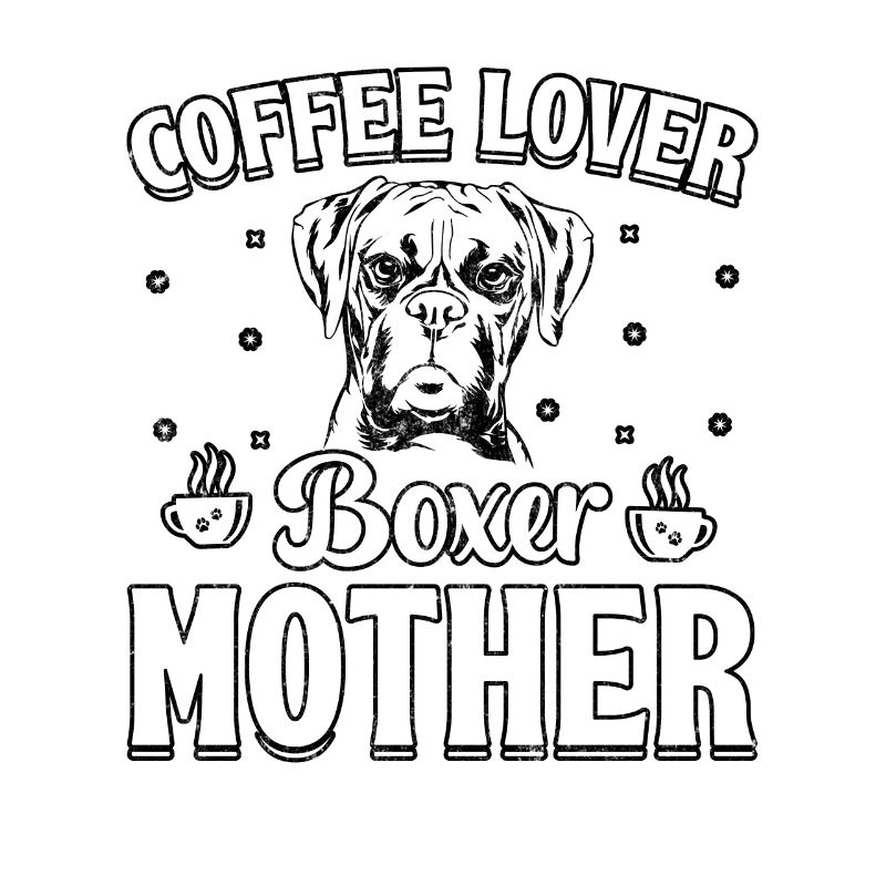 Amoureuse du café boxeuse mère