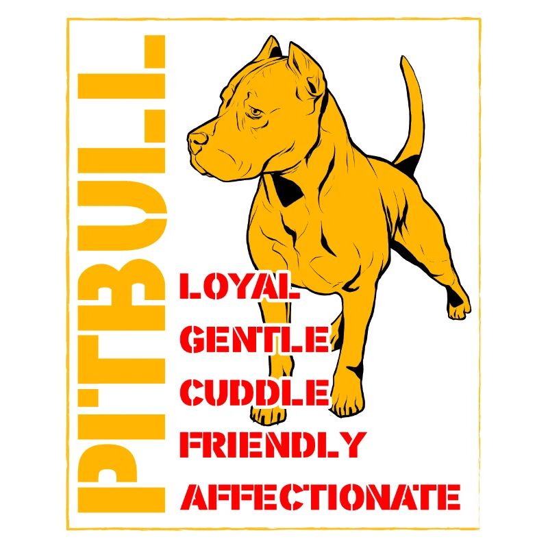 Pitbull loyal gentle cuddle friendly affectionate