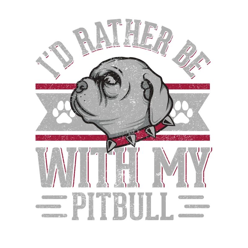 Je préfère être avec mon Pitbull