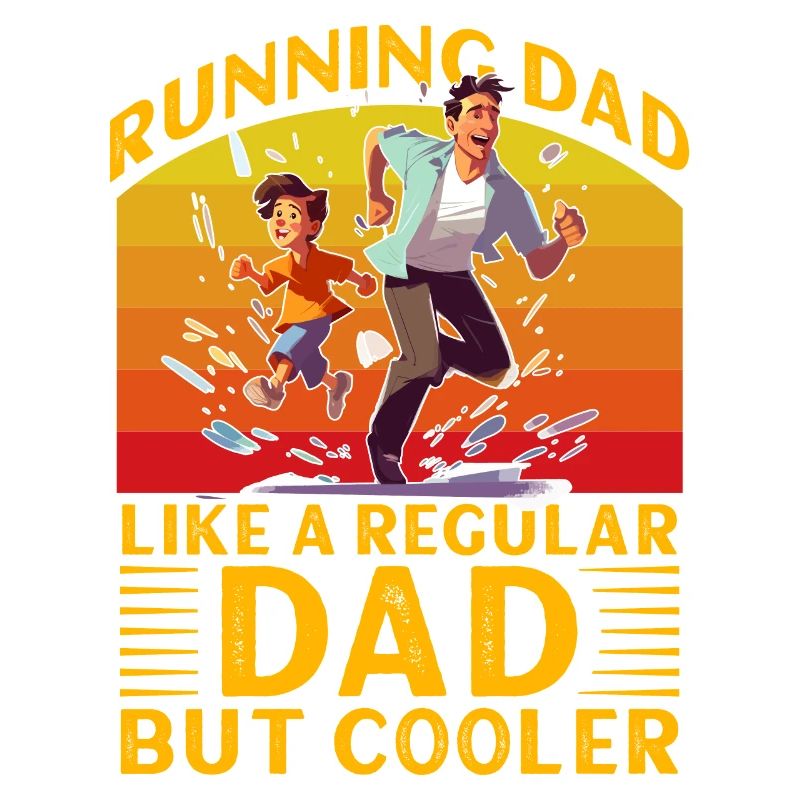 Courir papa comme un papa normal mais plus cool