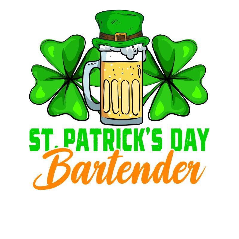 Barkeeper am St. Patrick's Day