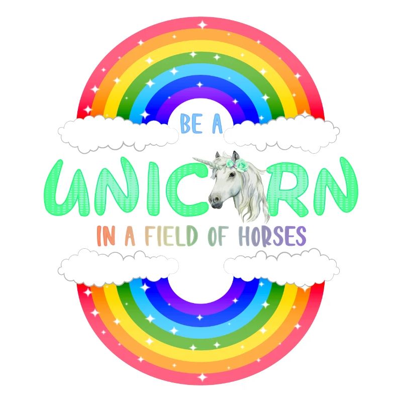 Sei ein Regenbogen Einhorn | einhornshirt