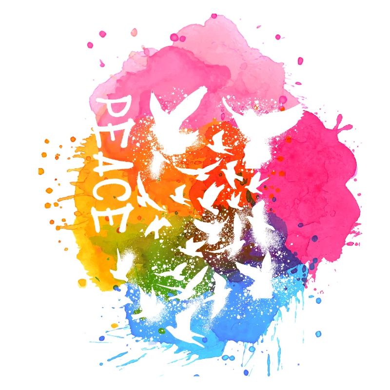 sourds, sourds, oiseaux, oiseaux en flocage, graffitis, paix