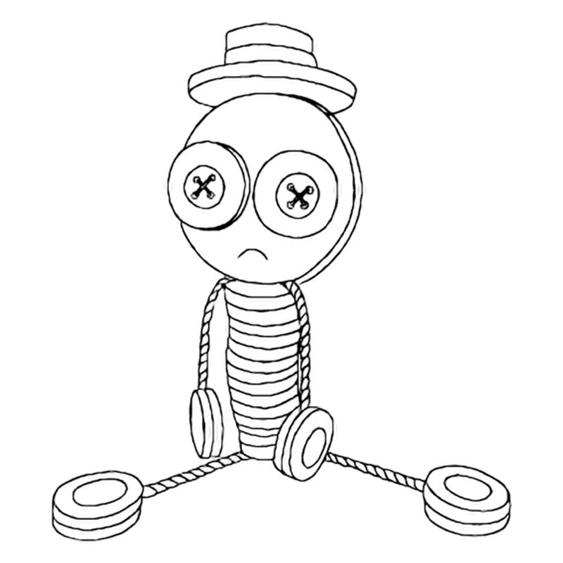 Mr Button sits