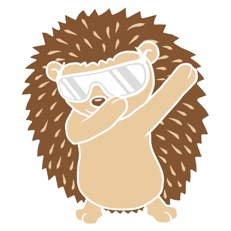 Cooler lustiger dabbing Igel