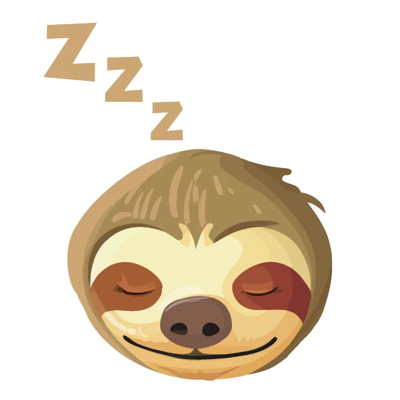 Sleeping Sloth Face