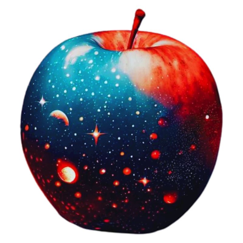 Galaxy dans une puissance à base de plante de pomme